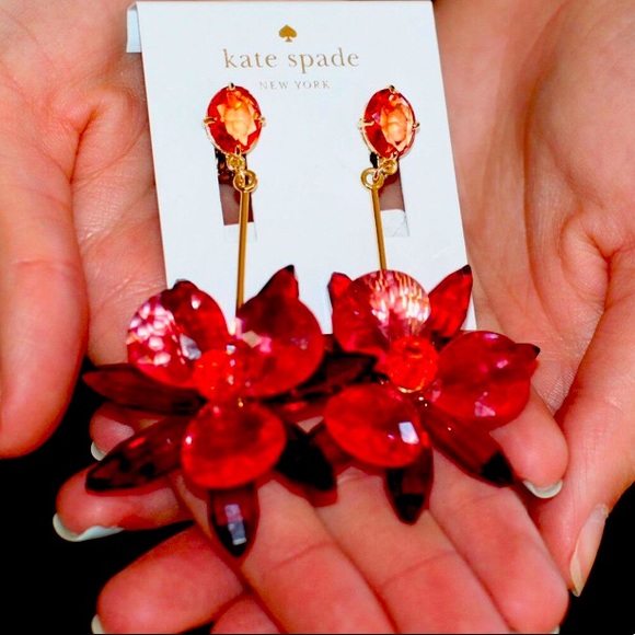 🆕Kate spade blooming brilliant statement earrings - Picture 6 of 12